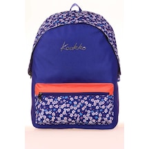 Kaukko Hat Sırt Çantası Navy Blue Flowers K1664