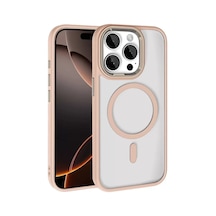 Apple iPhone  Uyumlu,  15 Pro Max Magsafe Kapak - Gold