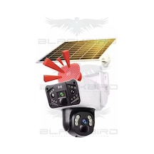 Okam-3915 Beyaz 6 Mp 4g Solar Dual Lens Alert Ptz Kamera
