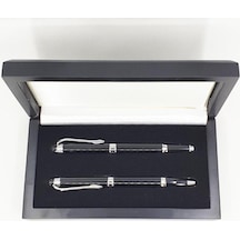 Siyah Metal Roller & Tükenmez Kalem Seti