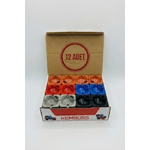Araç İçi Çakmaklıklı Küllük 12 Adet Toptan Oto Küllük Seti 9x8 Cm