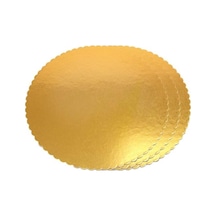 Turta Mendili / Pasta Altlığı Gold -Altın İnce Yuvarlak 22 CM 50
