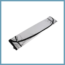 Bezos Metalize Ön Cam Oto Güneşlik 130x60cm Gri Mbt06 Standart