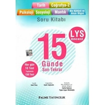 15 Günde Son Tekrar Tarih-Coğrafya-Psikoloji-Sosyoloji-Mantık-Din