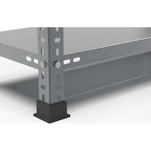 5 Katlı 3'lü Bitişik Paslanmaz Krom Raf - Inox Soğuk Oda Rafı, Buzhane Rafı 31x75 Cm-1.00 Mm-200 Cm Gri