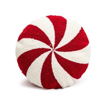 Hangfox Noel Temalı Yuvarlak Yastık - Koltuk, Araba, Yatak İçin Yumuşak Dolu, İç Çizgili Dekoratif Kumaş, Ins Stilinde Baskılı Kırlent Diğer