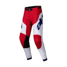 Alpinestars Racer Veil Kros Motosiklet Pantolonu Kırmızı Beyaz
