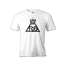 Fall Out Boy - Logo Beyaz Erkek Tshirt