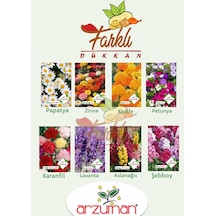 Çiçek Tohumu Seti 8 AdetPaket Tohum