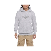 Zepplin Giyim Celtic Frost Logo Gri Çocuk Kapşonlu Sweatshirt Gri