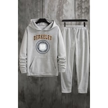 Uyguntarz Unisex Berkeley Baskılı Eşofman Takımı Gri