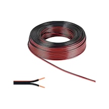 2x0.75mm² Kordon Yassı Bitişik Ses Sistemi Hoparlör Kablosu 25 Metre Diğer