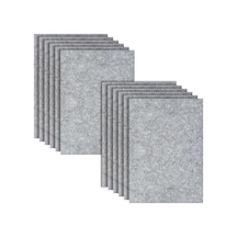 Hxjdam Sert Keçe 2 Mm Keçe Mat, 12 El İşi Keçesi Kare, 20 X 30 Cm X 2 Mm Kalın Keçe, El İşi İçin, Gri Diğer