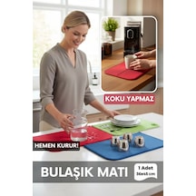 Bulaşık Kurutma Matı Süper Emici Tezgah Üstü Kurulama Örtüsü 36x45 Cm Belirtilmemiş Çok Renkli Diğer