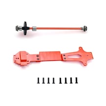 Wltoys 1/14 144001 İçin Alüminyum Orta Şaft Ve 2. Kat Plaka Yükseltme Seti Kırmızı