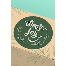 Choose Joy Botanik Koyu Yeşil Sticker 3x3cm St2231 Çok Renkli