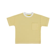 Civil Boys Karyoka Dikişli Cepli 2-5 Yaş Tişört - Sarı