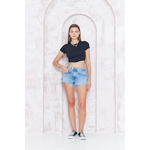 Kutaf Kadın Denim Şort 001