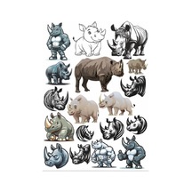 Su Aygırı Sticker Set