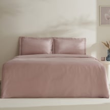 Karaca Home Jemma 120 Tel %100 Pamuk Saten Çift Kişilik Nevresim Takımı Pudra Pudra