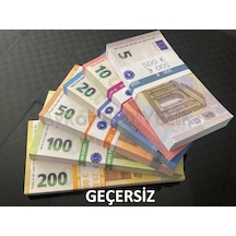600 Adet Karışık Euro 5-10-20-50-100 ve 200 Euro Geçersiz Paralar