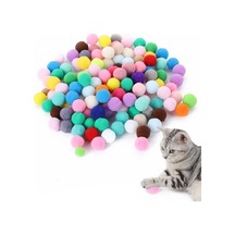 50 Adet Peluş Kedi Topu 3 Cm Renkli Yumuşak Kedi Oyuncağı Seti, Kedi Oyun Topu, Kedi Oyun Tabancası Yedek Top, Hafif Oyuncak Top