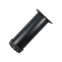 40 LIK 12 CM SİYAH METAL YUVARLAK AYAK ( 4 ADET )