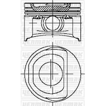 Piston Segman - Fiat Fiorino, Panda, Grande Punto, Punto, Doblo, Qubo, Idea, Linea, Siena, Mito - Yenmak-3104266000 97849906