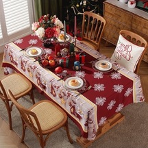 Ankatek Yeni Xıxun Su Örtüsü Noel Masa Kare Geçirmez Dikdörtgen Altı Ns Açık Kırmızı - 0.80 X 100 Açık Kırmızı