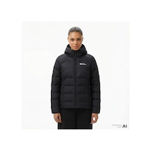 Jack Wolfskin Ather Down Hoody Rds Kadın Siyah Outdoor Sweatshirt Jwa60330