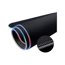 Raptor 90x40cm Mikrofiber Yüzey/kaydırmaz Kauçuk Zemin 360 Rgb Dikişli Xxl Mousepad - Siyah