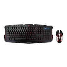 Rampage KM-R77 Usb 3 Farklı Ledli Gaming LC Layout Multimedya Klavye Mouse Set