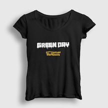 Presmono Kadın Breakdown Green Day T-shirt Siyah