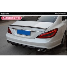 Mercedes W218 Cls Uyumlu Yedek Parça Spoiler Boyasız Fiber