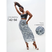 Asfary Payetli File Etek 211495521 Gri