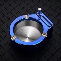 Kibrit Çakmaklı Paslanmaz Metal Küllük