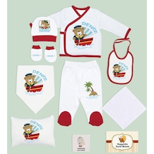 BK Kids Kişiye Özel 10 Parça Kırmızı Hastane Çıkışı Battaniye ve