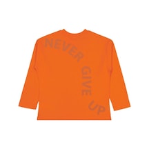 Civil Boys Never Gıve Up Baskılı 10-13 Yaş Sweatshirt Turuncu