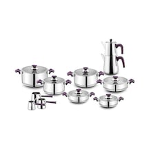 Aryıldız King Ideal Set Cam Kapak Mor 20 Parça