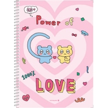 Morning Glory 2000 Çizgili Defter 25,2x17,8 Cm Love 10230-88607 Çok Renkli