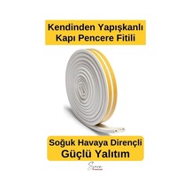 Kapı Ve Pencere Soğuk Izolasyon Bandı Fitili Kendinden Yapışkanlı Kauçuk Yalıtım Bant 2x10 20 Mt Diğer