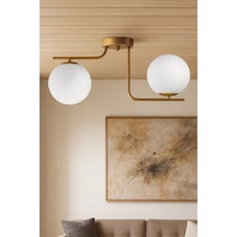 Lora Modern Ikili Avize Siyah