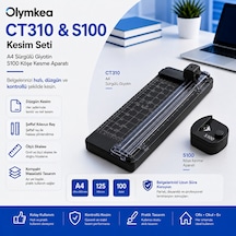 Olymkea Ct310 Kağıt Kesme Makinesi + S100 Köşe Kesici Seti
