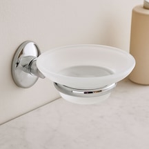 Banyo Katı Sabunluk - Plastik, Krom Metal Tutacaklı Diğer