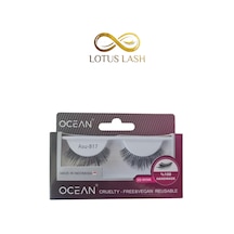 Ocean Asu 817 5d Mink Doğal Görünümlü Şerit Takma Kirpik Tekrar Kullanılabilir Vegan
