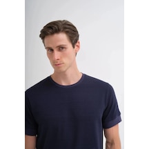 Cazador Polo Yaka Regular Fit Örme Dokulu Tişört Lacivert 4207 Lacıvert