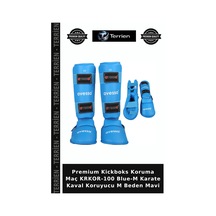 Premium Kickboks Koruma Maç Krkor-100 Blue-m Karate Kaval Koruyucu M Beden Mavi