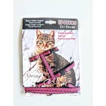 Edozero Kedi Göğüs Tasma Takım M Pembe