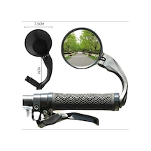 Bike Sky Briviga Ayna Rvm-372 Sol Gidon Ucu Bağlantılı 75x75mm Ölçü : 16-22mm 360 Dönebilen