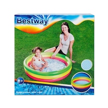 Bestway Şişme Çocuk Havuzu Renkli Yuvarlak 3 Katlı 102x25cm